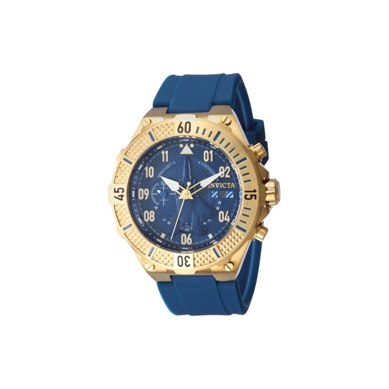 Invicta Mens 39890 Aviator Quartz Multifunction Blue Dial Watch