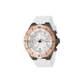Invicta Mens 39894 Aviator Quartz Multifunction Silver Dial Watch White