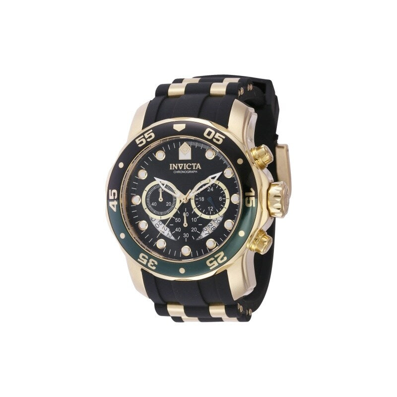 Invicta Mens 44522 Pro Diver Quartz Chronograph Black Dial Watch