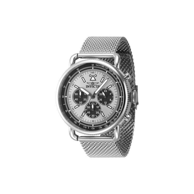 Invicta Mens 47357 Speedway Quartz Chronograph Silver Dial Watch