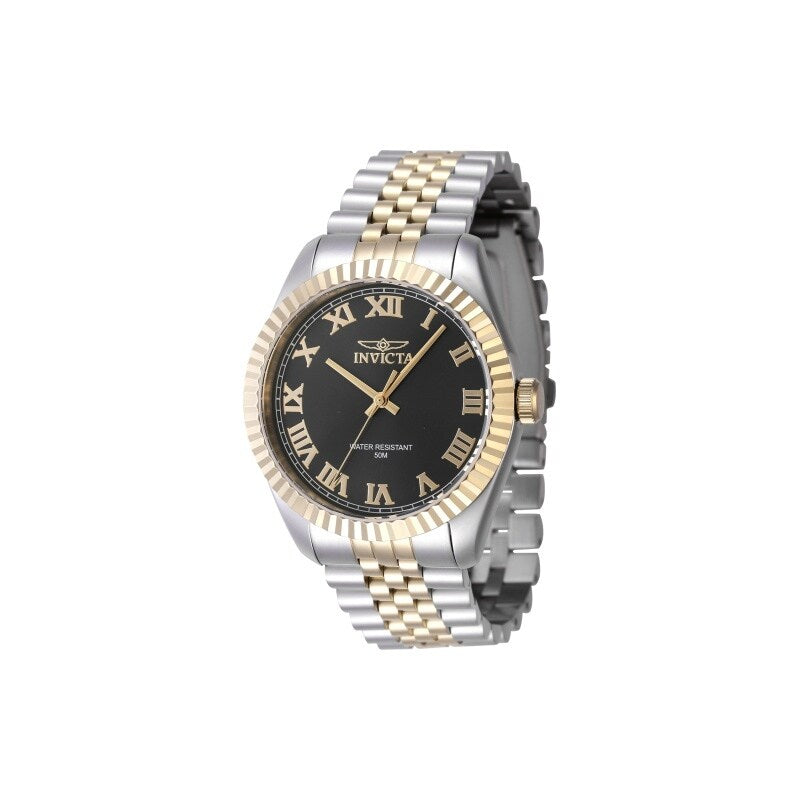 Invicta Mens 47401 Specialty Quartz 3 Hand Black Dial Watch