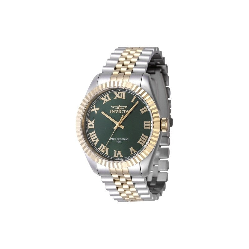 Invicta Mens 47403 Specialty Quartz 3 Hand Green Dial Watch