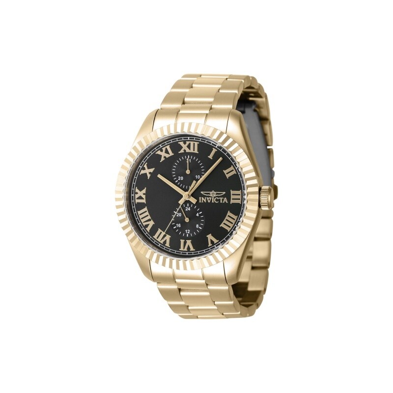 Invicta Mens 47429 Specialty Quartz Multifunction Black Dial Watch