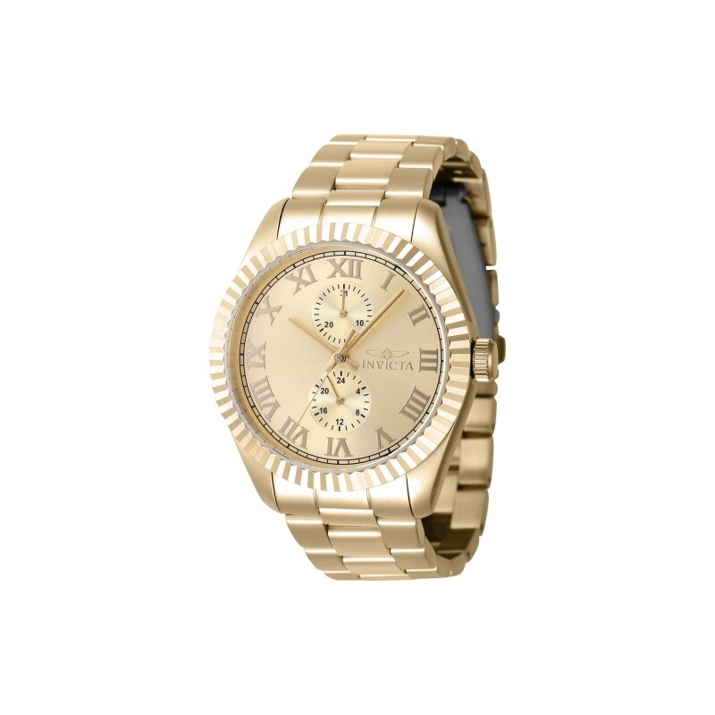 Invicta Mens 47431 Specialty Quartz Chronograph Gold Dial Watch