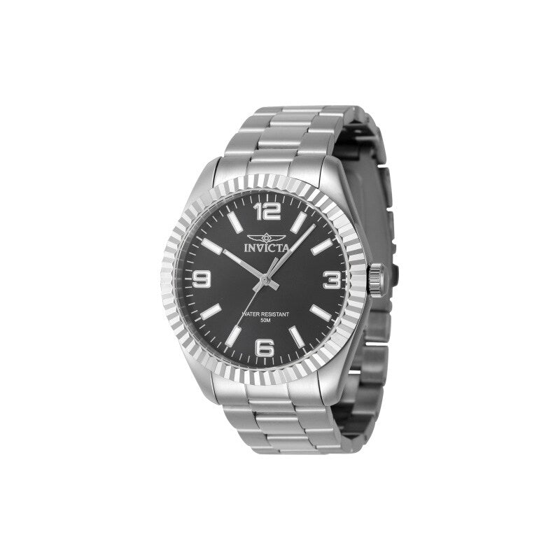 Invicta Mens 47448 Specialty Quartz 3 Hand Black Dial Watch