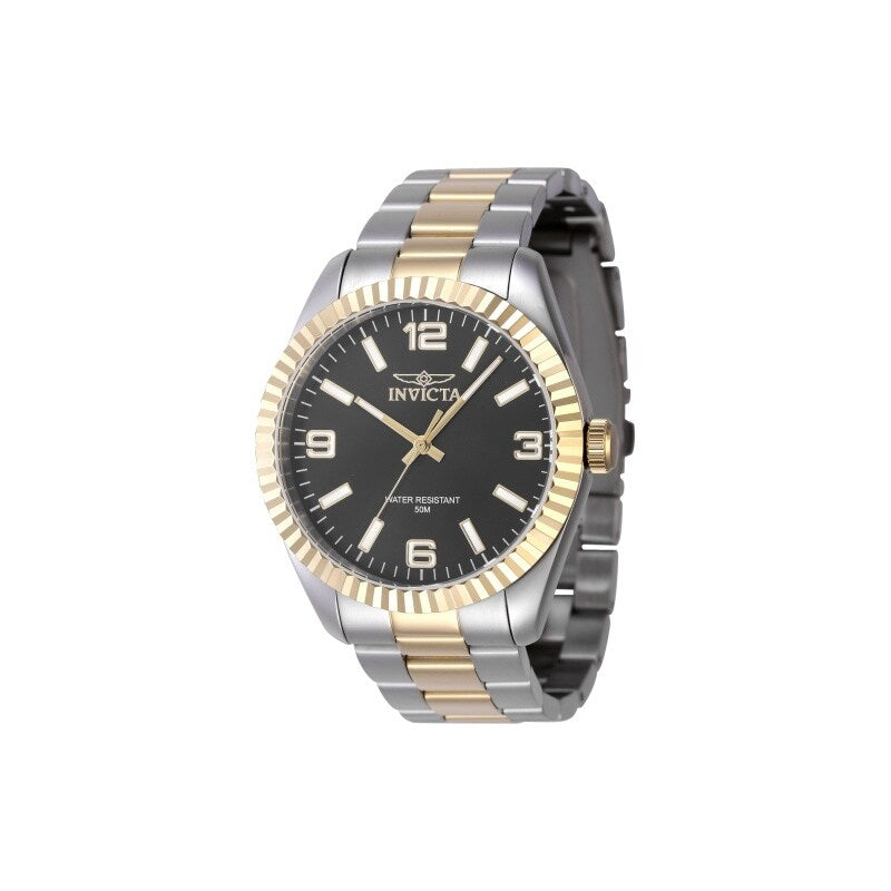 Invicta Mens 47453 Specialty Quartz 3 Hand Black Dial Watch