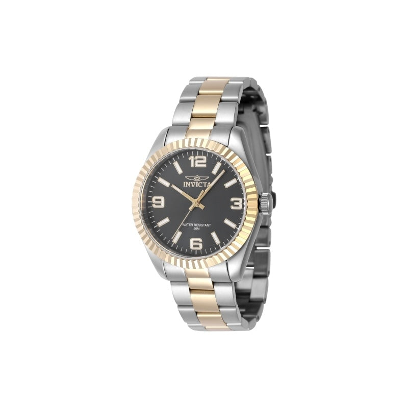 Invicta Mens 47468 Specialty Quartz 3 Hand Green Gold Black Dial Watch