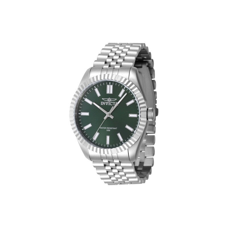 Invicta Mens 47480 Specialty Quartz 3 Hand Green Dial Watch