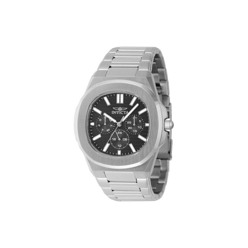 Invicta Mens 48325 Speedway Quartz 3 Hand Black Dial Watch