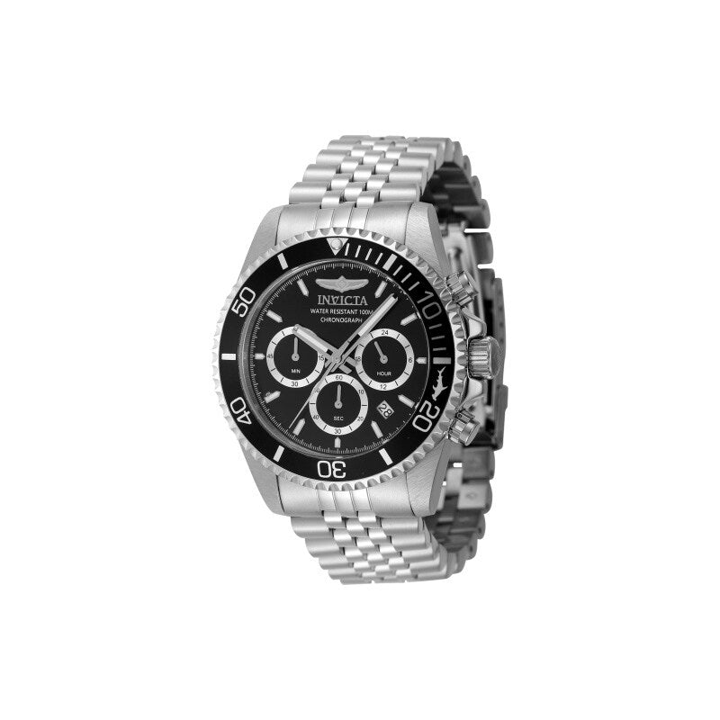 Invicta Mens 48381 Pro Diver Quartz Chronograph Black Dial Watch
