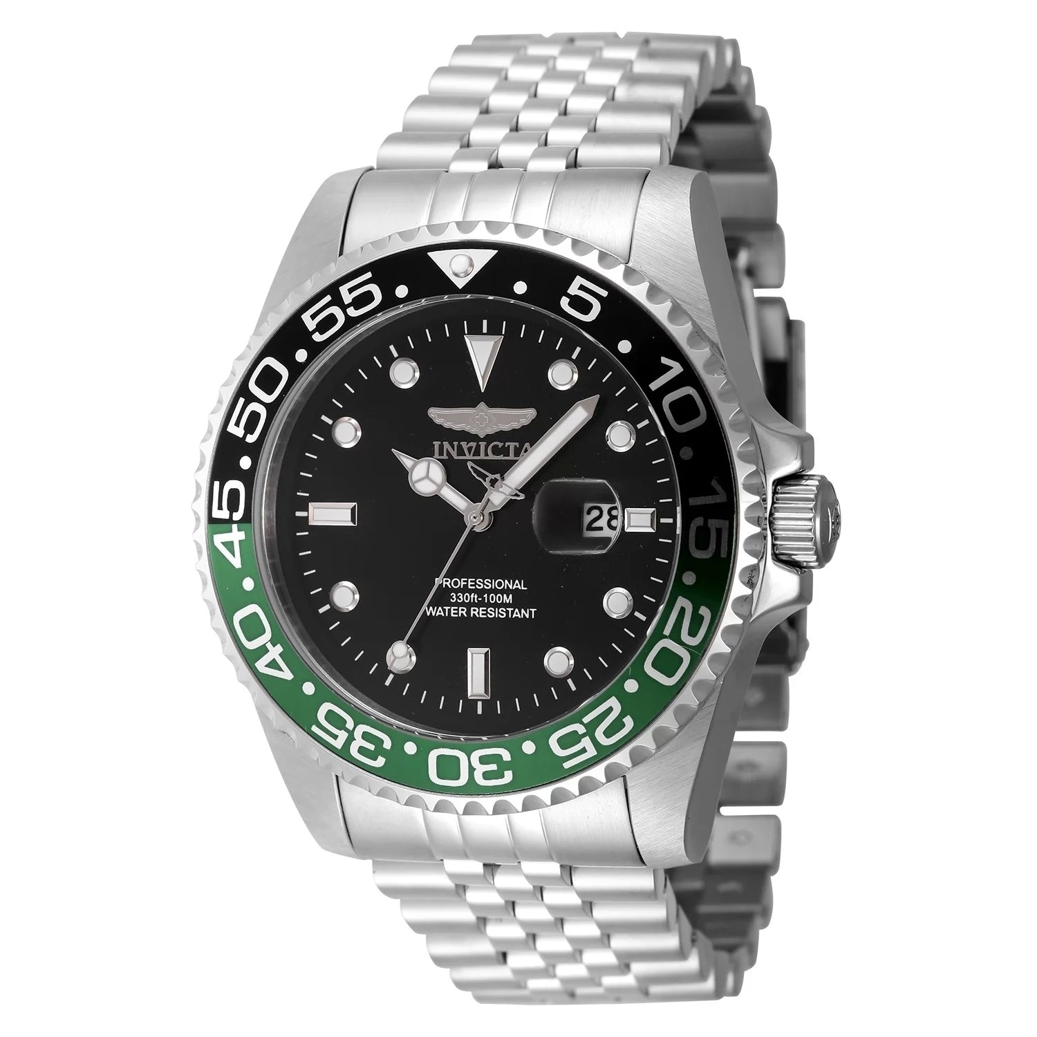 Invicta Mens 48387 Pro Diver Quartz 3 Hand Black Dial Watch