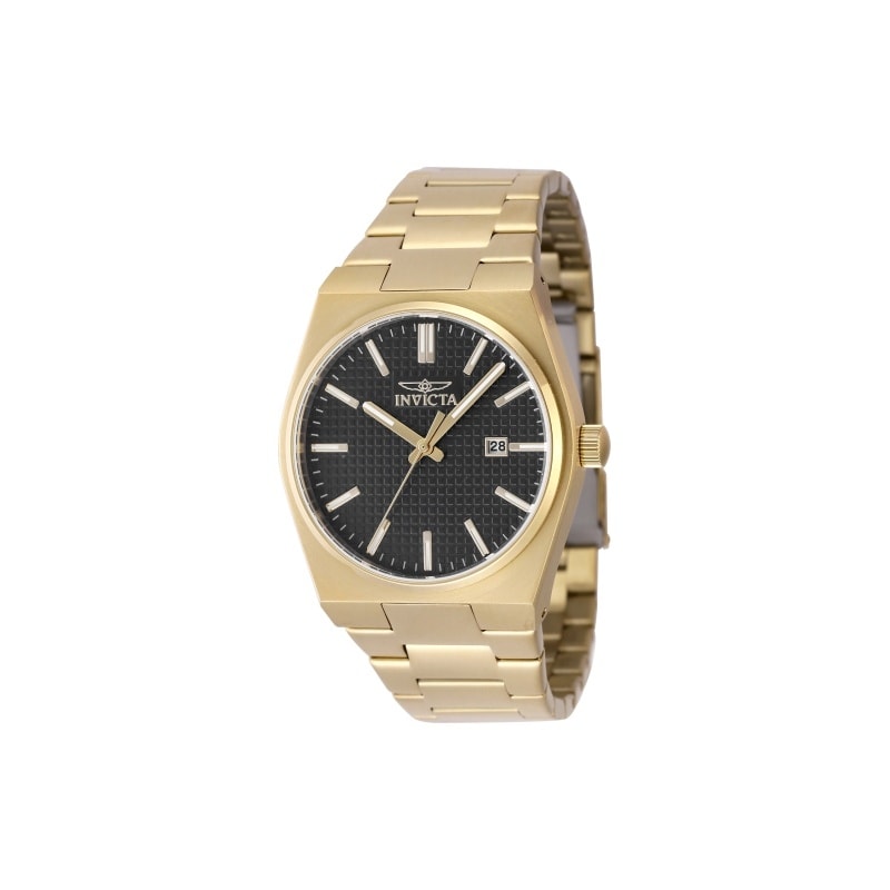 Invicta Mens 48395 Speedway Quartz 3 Hand Black Dial Watch
