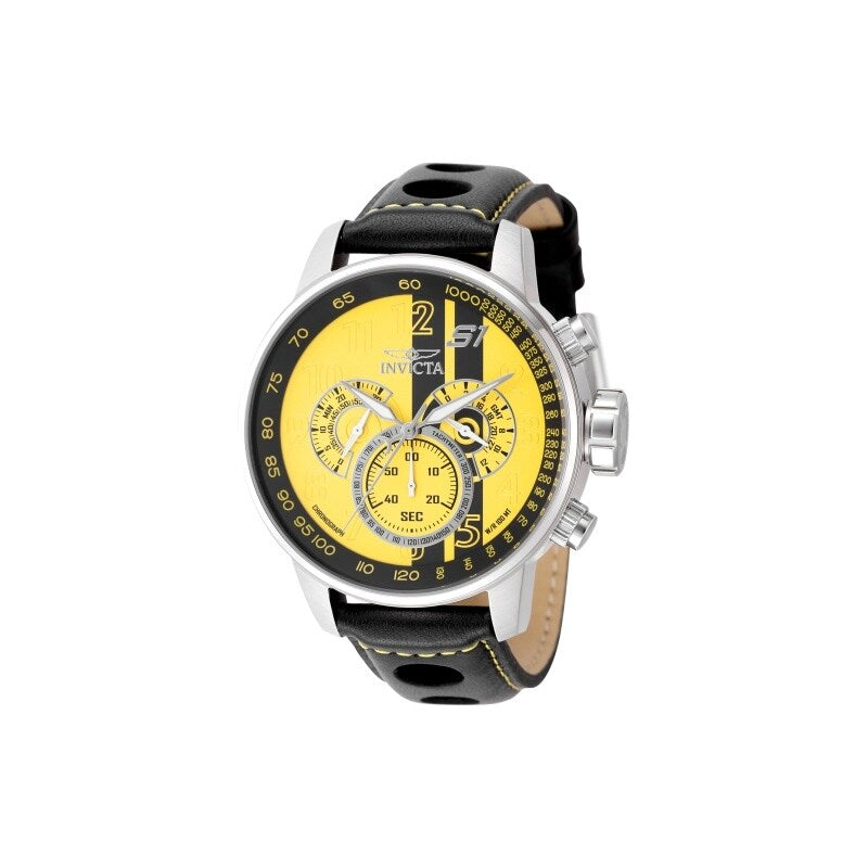 Invicta Mens 48616 S1 Rally Quartz Vd54 Yellow Black Dial Watch Yellow Black
