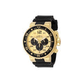 Invicta Mens 48618 Pro Diver Quartz Chronograph Gold Black Dial Watch Gold