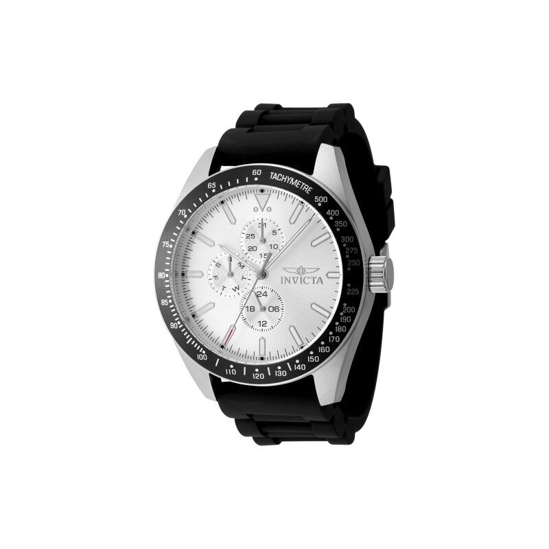 Invicta Mens 48855 Aviator Quartz Vh67 Silver Dial Watch