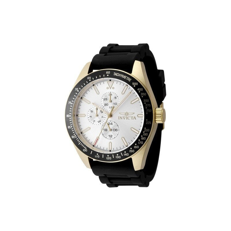 Invicta Mens 48857 Aviator Quartz Vh67 Silver Dial Watch