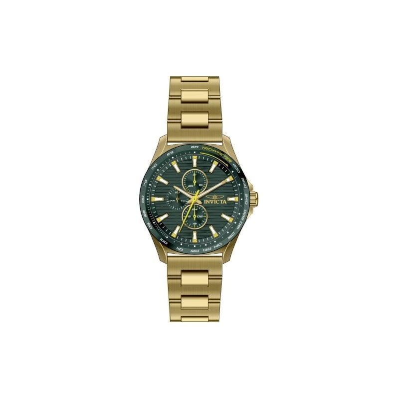 Invicta Mens 48870 Invicta Racing Quartz Chronograph Green Dial Watch