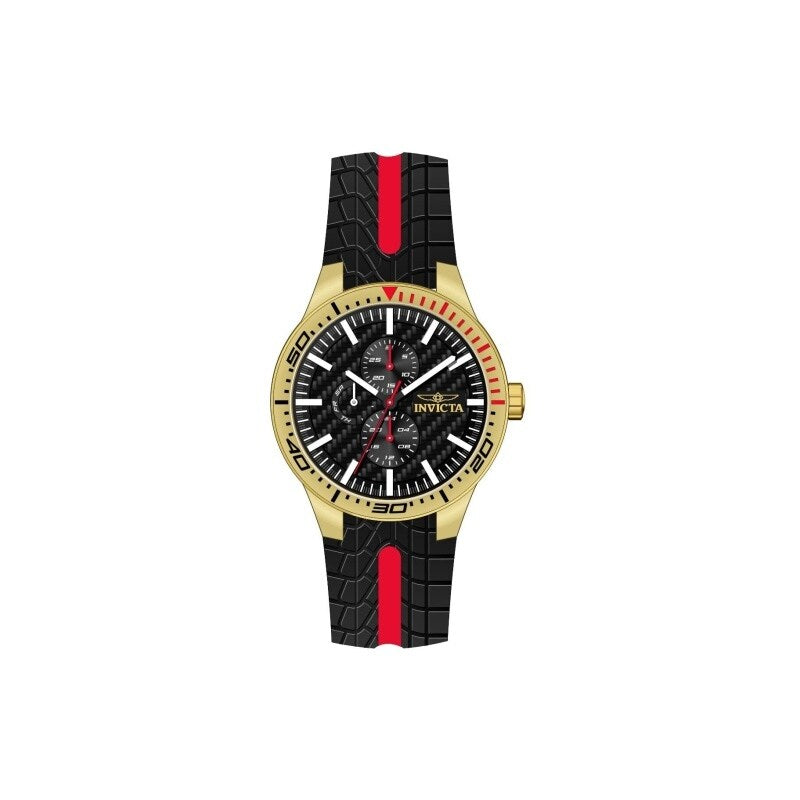 Invicta Mens 48872 Invicta Racing Quartz Multifunction Black Dial Watch