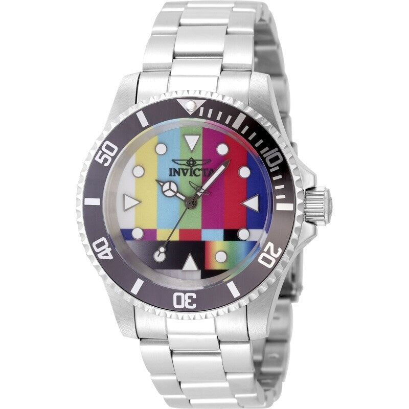 Invicta Mens 49061 Pop Art Quartz 3 Hand Multi Color Dial Watch