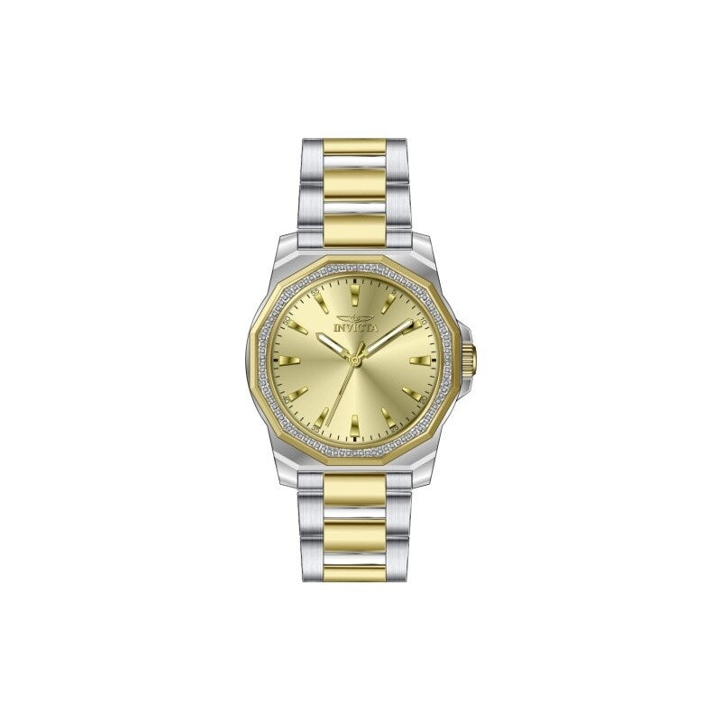 Invicta Mens 49106 Speedway Quartz 3 Hand Gold Dial Watch