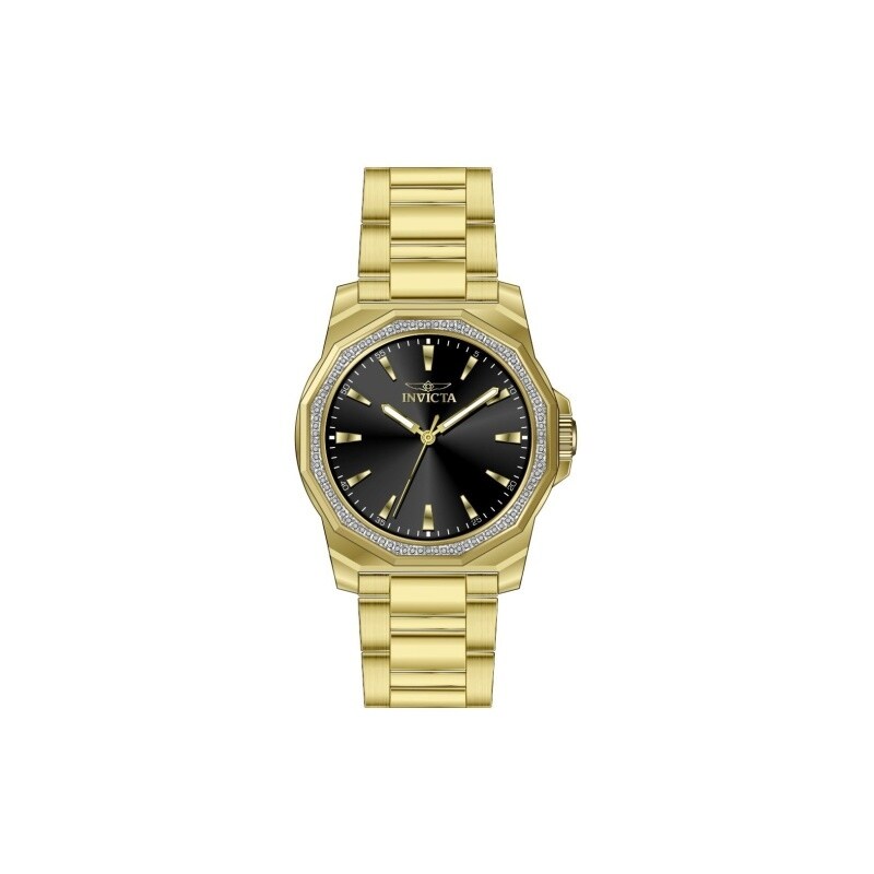 Invicta Mens 49107 Speedway Quartz 3 Hand Black Dial Watch
