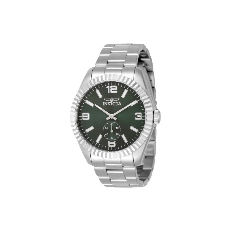 Invicta Mens 49358 Specialty Quartz Multifunction Green Dial Watch