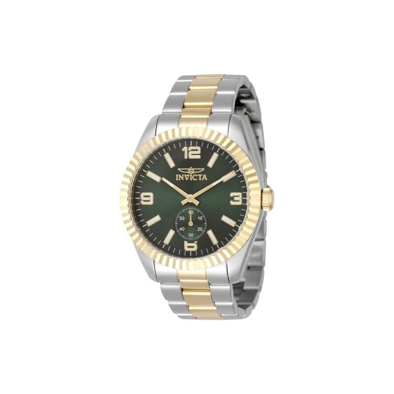 Invicta Mens 49386 Specialty Quartz Multifunction Green Dial Watch
