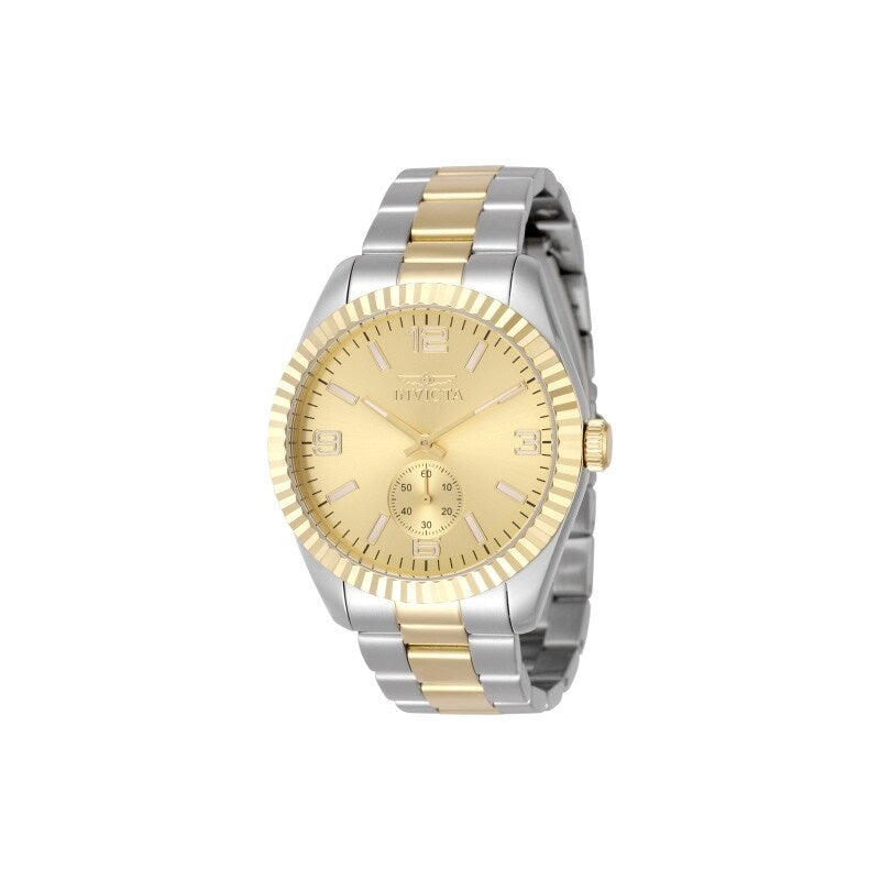 Invicta Mens 49388 Specialty Quartz Multifunction Gold Dial Watch