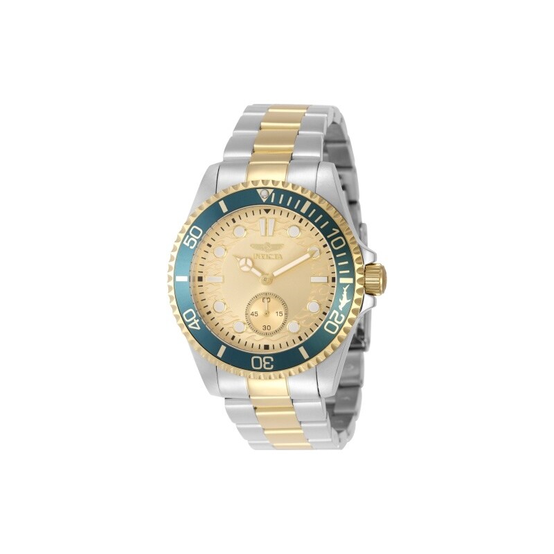 Invicta Mens 49425 Pro Diver Quartz Vd78 Gold Dial Watch