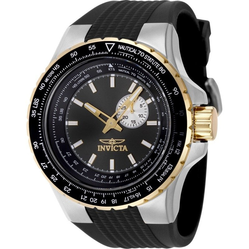 Invicta Mens 49718 Aviator Quartz Vd72 Gunmetal Dial Watch