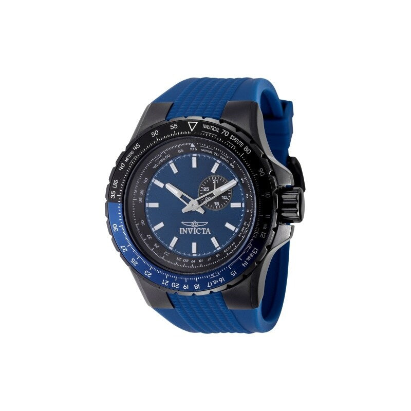 Invicta Mens 49722 Aviator Quartz Vd72 Blue Dial Watch