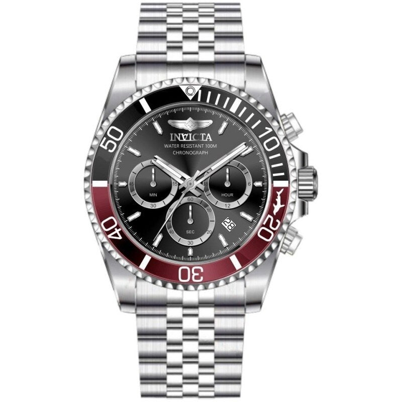 Invicta Mens 49838 Pro Diver Quartz Vd53 Black Dial Watch