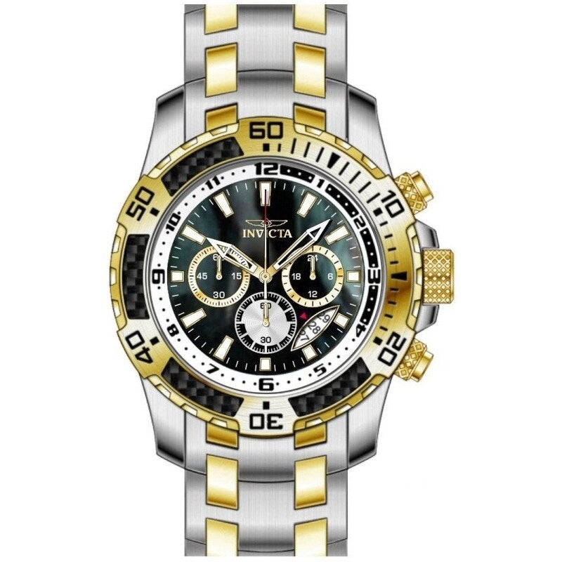 Invicta Mens 49852 Pro Diver Quartz Vd53 Black Dial Watch