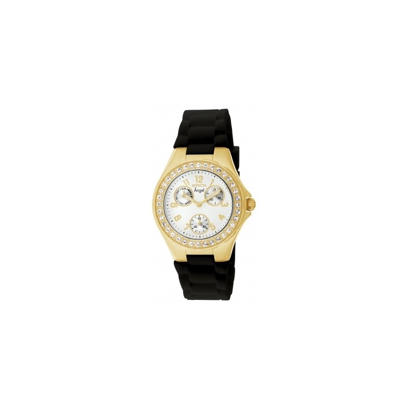 Invicta Womens 1643 Angel Quartz Multifunction White Dial Watch