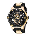 Invicta Mens 17200 Speedway Black And Gold Tone Polyurethane And Stainless Steel Watch