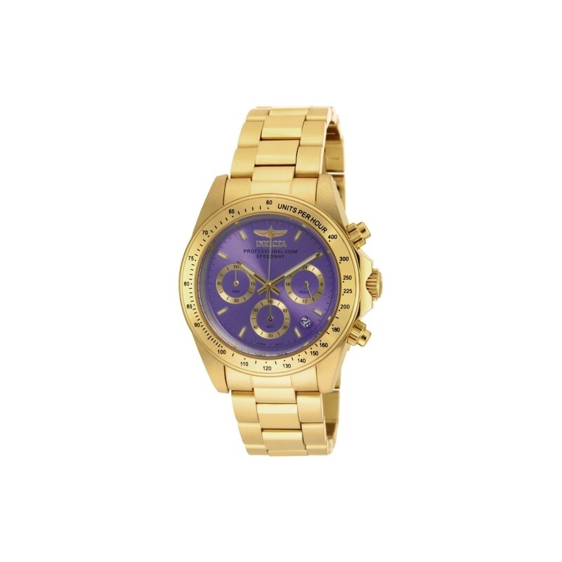 Invicta Womens 18257 Speedway Quartz Chronograph Purple Dial Watch