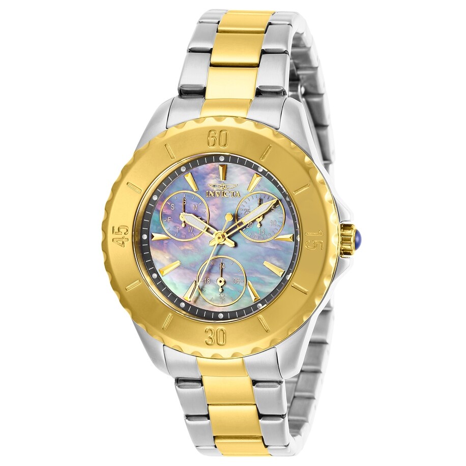 Invicta Womens 29112 Angel Quartz 3 Hand Gunmetal Dial Watch Gun Metal