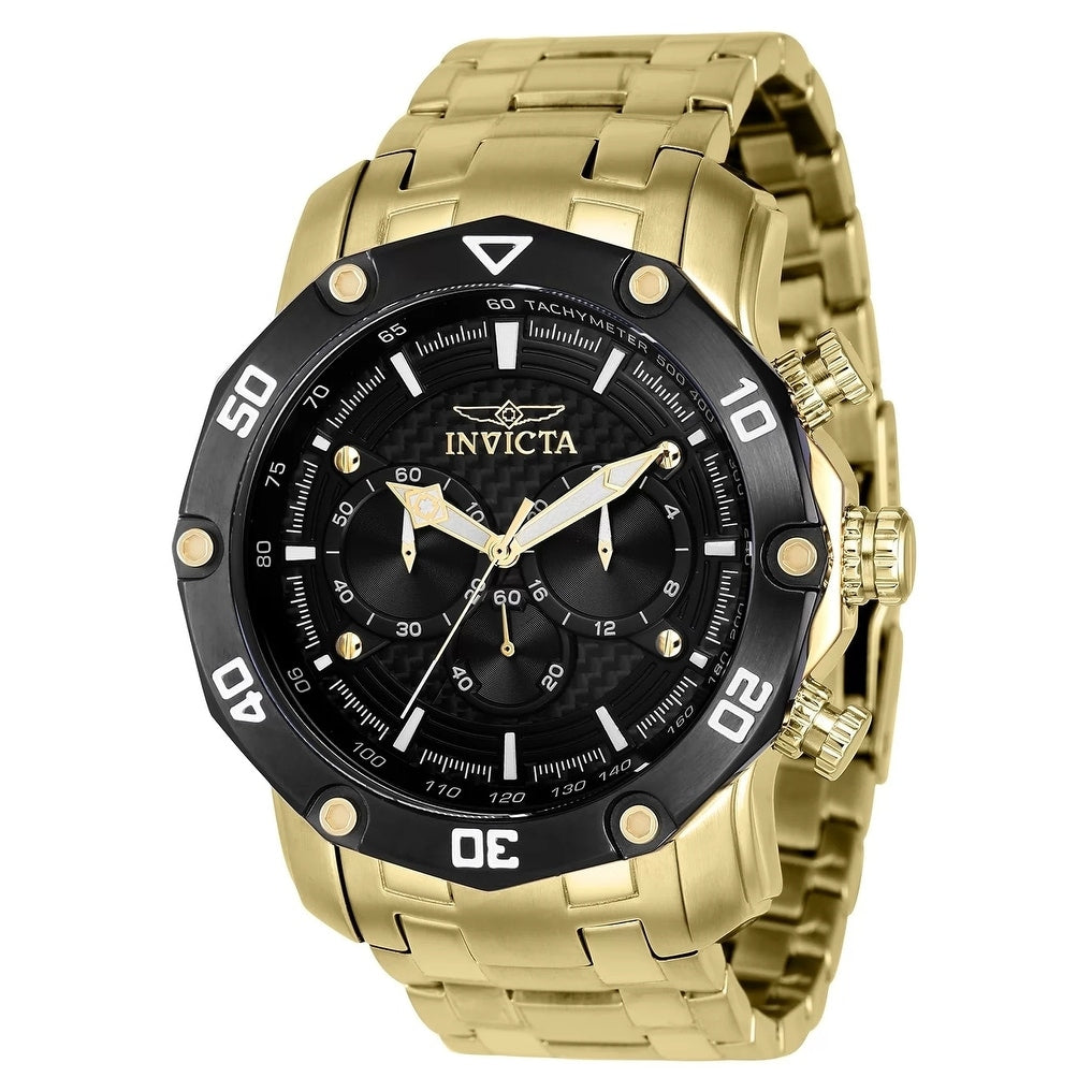 Invicta Mens 37725 Pro Diver Quartz Multifunction Black Dial Watch