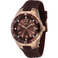 Invicta Womens 40312 Angel Quartz 3 Hand Dark Brown Dial Watch