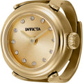 Invicta Womens 44483 Mini Quartz 2 Hand Gold Dial Ring Watch