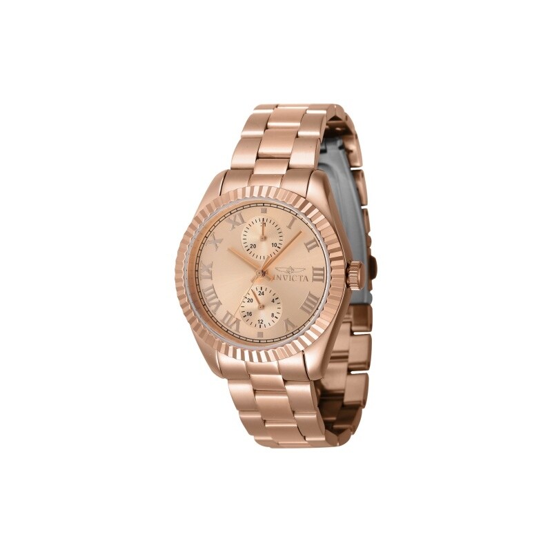 Invicta Womens 47447 Specialty Quartz Multifunction Rose Gold Dial Watch Rose Gold