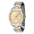 Invicta Womens 47472 Specialty Quartz 3 Hand Gold Dial Watch