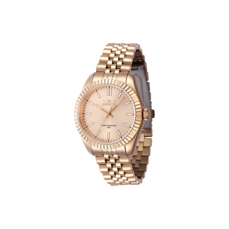Invicta Womens 47509 Specialty Quartz 3 Hand Rose Gold Dial Watch Rose Gold