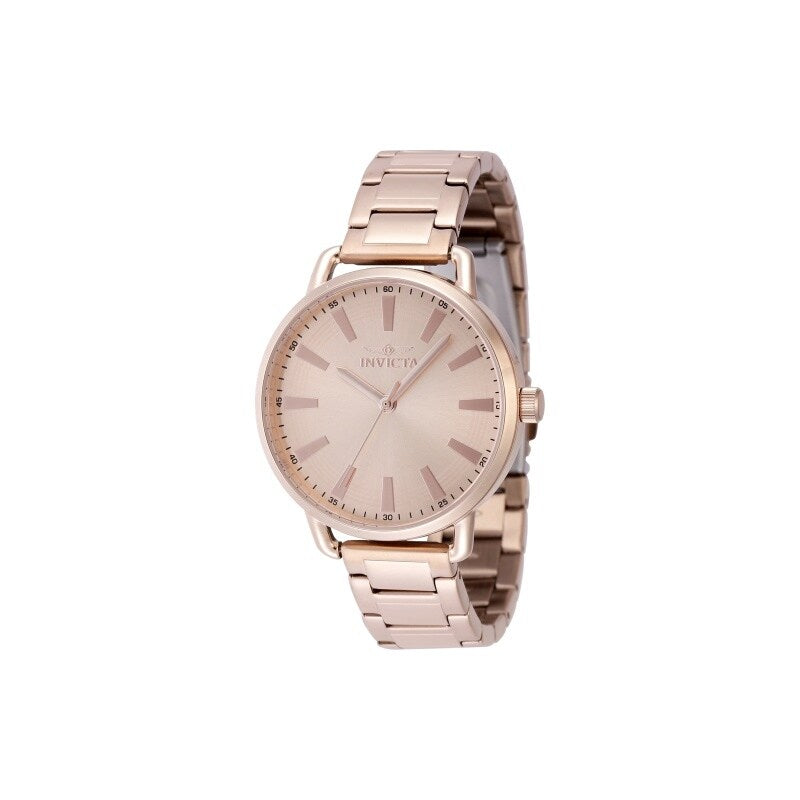 Invicta Womens 48330 Wildflower Quartz 3 Hand Rose Gold Dial Watch Rose Gold