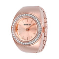 Invicta Womens 48945 Mini Quartz Multifunction Rose Gold Dial Ring Watch Rose Gold