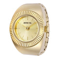 Invicta Womens 48947 Mini Ring Watch Quartz 2 Hand Gold Dial Watch