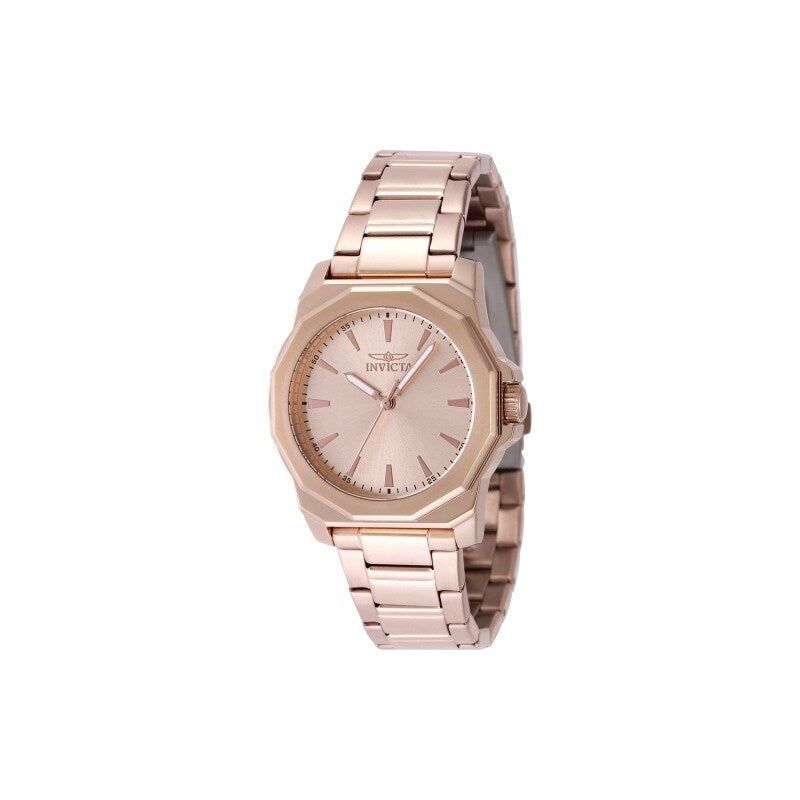 Invicta Womens 49089 Speedway Quartz 3 Hand Rose Gold Dial Watch Rose Gold