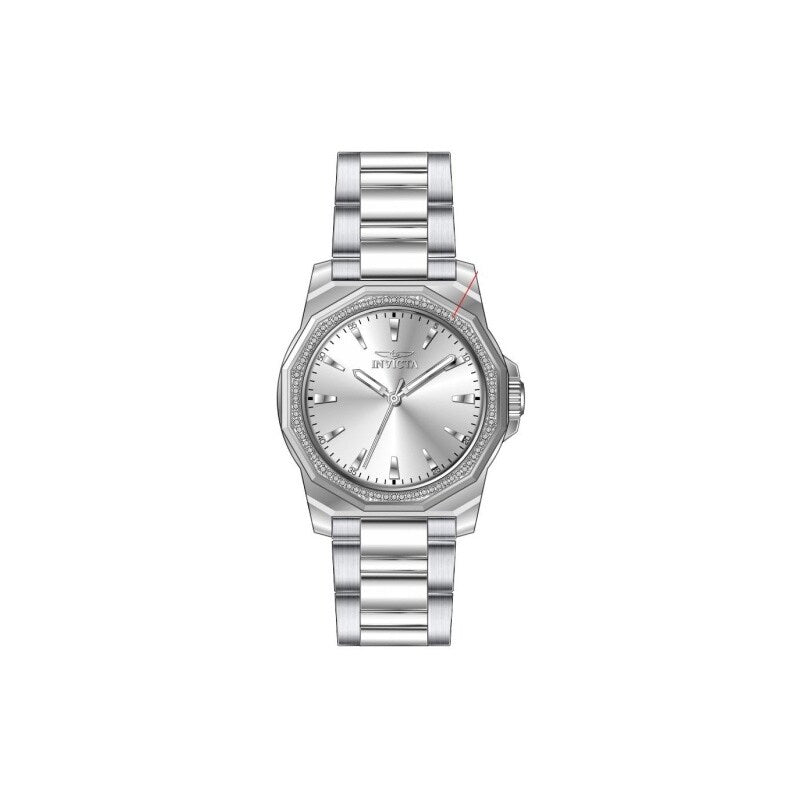 Invicta Womens 49110 Speedway Quartz 3 Hand Silver Dial Watch