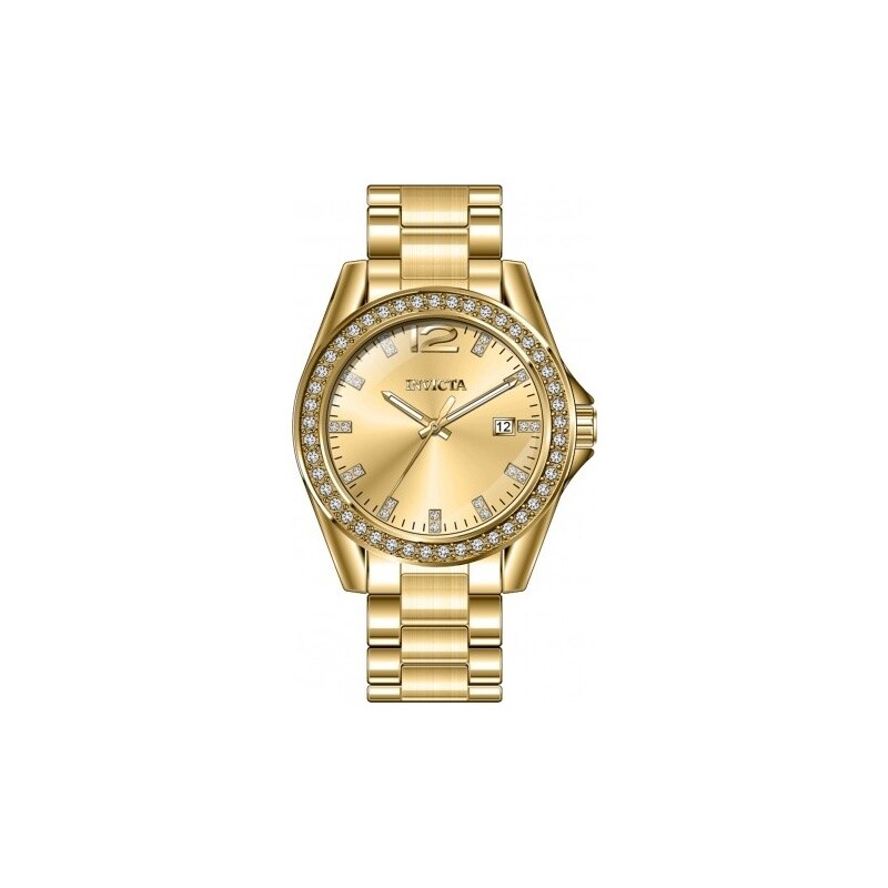 Invicta Womens 49847 Angel Quartz Pc32 Gold Dial Watch