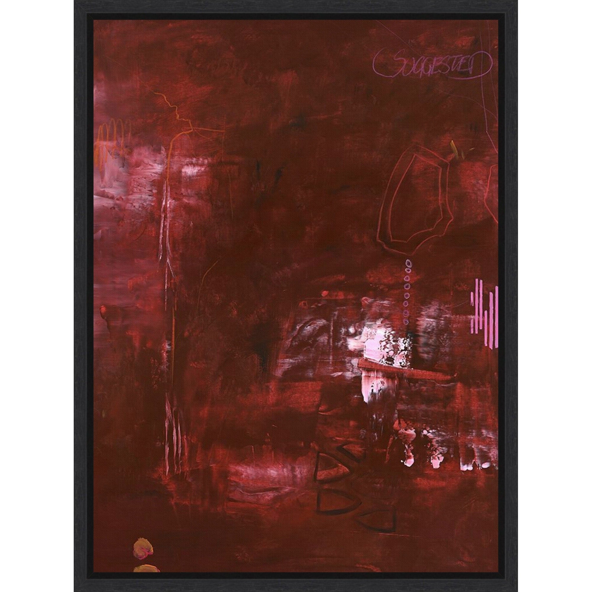 Invisible Red By Design Fabrikken Framed Canvas Wall Art Print